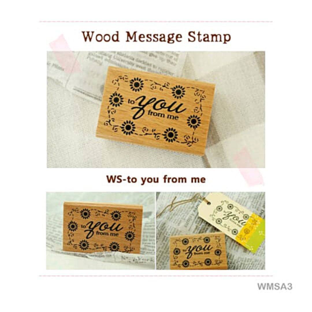 To You From Me - Wooden Stamp