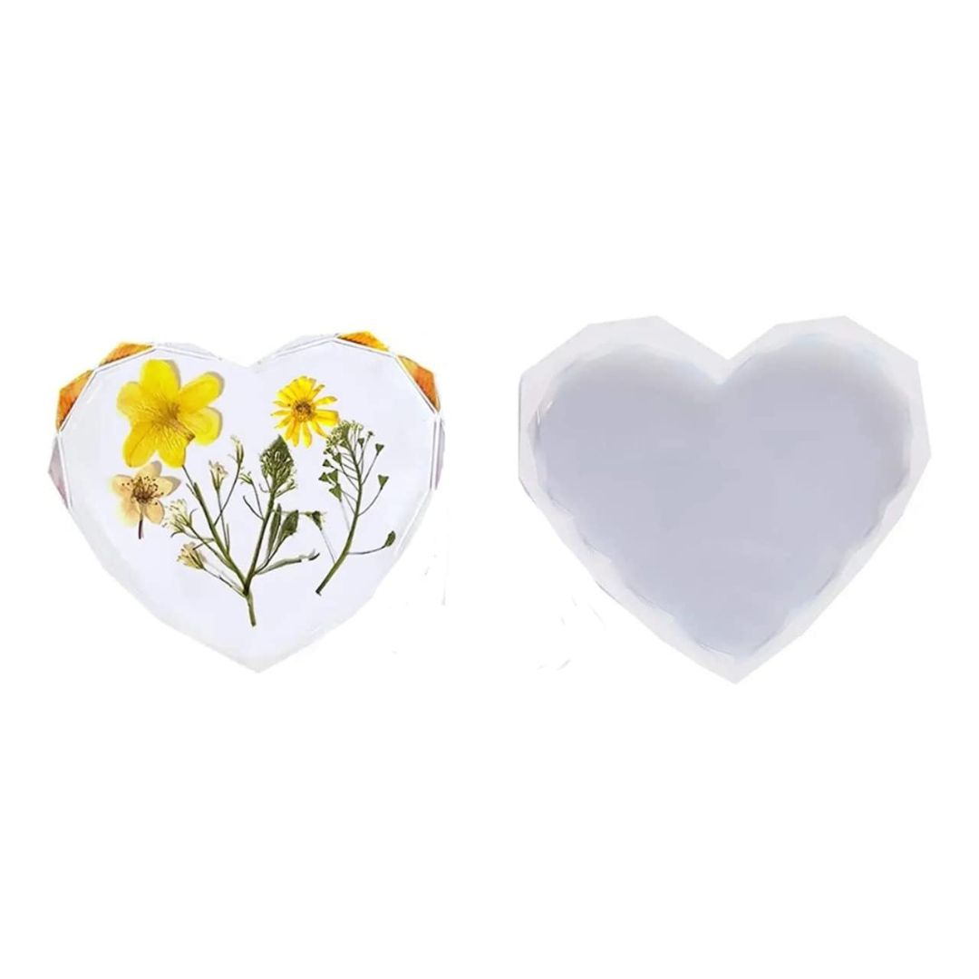 White Silicon Resin 6 Inch Heart Mold at Rs 65/piece in Vasai