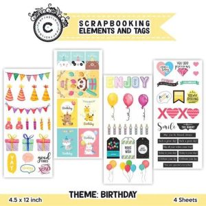 Elements & Tags Sheets Birthday