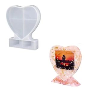 Heart Frame With Stand Silicone Mould