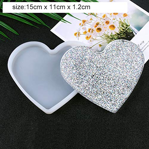 White Silicon Resin 6 Inch Heart Mold at Rs 65/piece in Vasai Virar