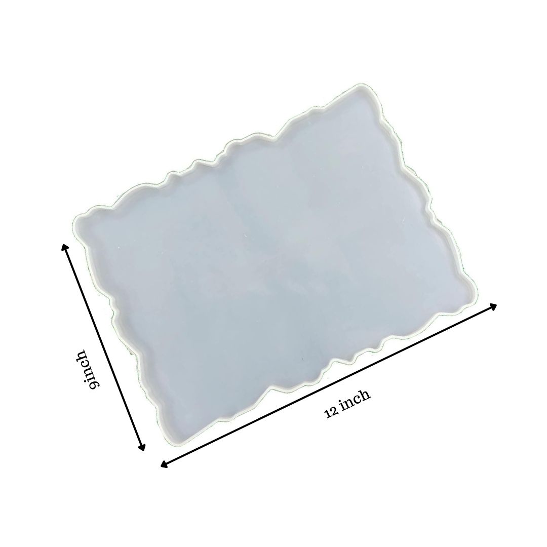 Irregular Rectangle Tray Silicone Mold 12 9 inch