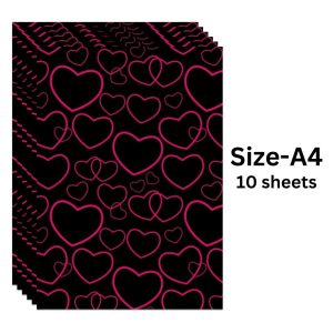 Pink Heart #2 – A4 Designer Sheets