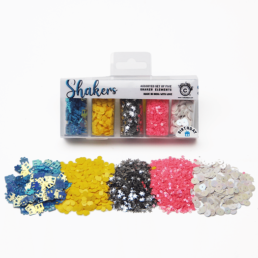 Shakers Set of 5 Birthday