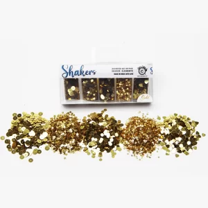 Shakers Set of 5 Gold