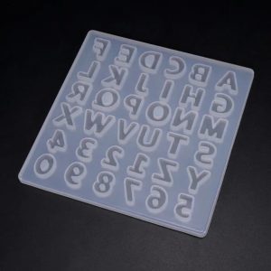 Small Alphabet Resin Silicone Mold
