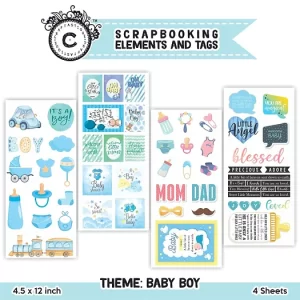 Elements & Tags Sheets : Baby Boy