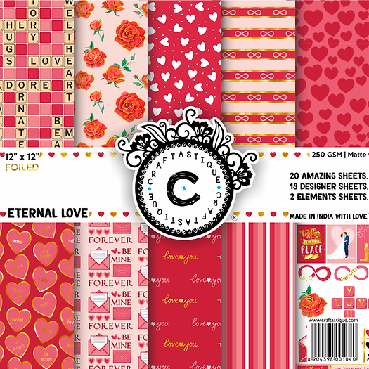 Eternal Love 12*12 Paperpack ,Eternal Love - 6*6 Paperpack , craftastique
