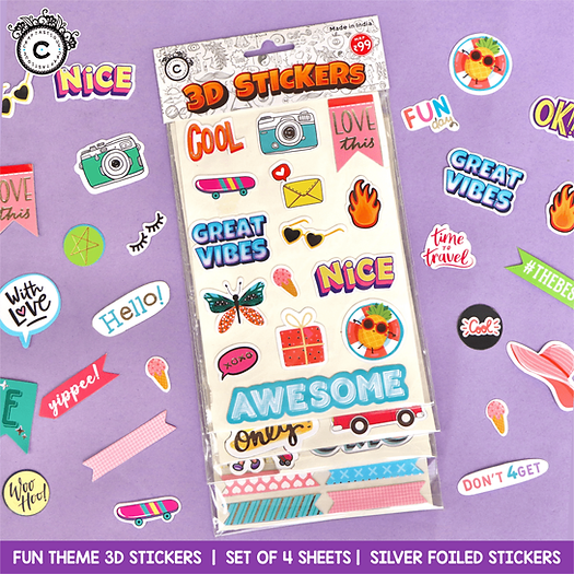 3D Stickers Fun Theme