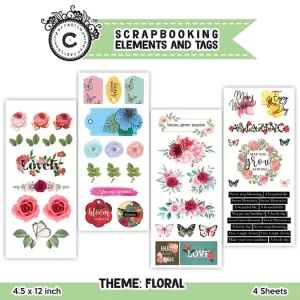 Elements & Tags Sheets : Floral