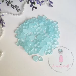 Pastel Blue Heart Droplets - Assorted