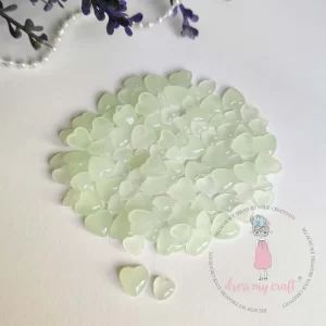 Pastel Green Heart Droplets – Assorted