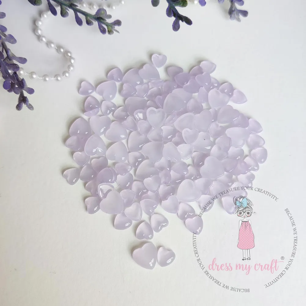 Pastel Lilac Heart Droplets - Assorted