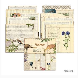 Jungle Vintage Papers – 12*12 inch