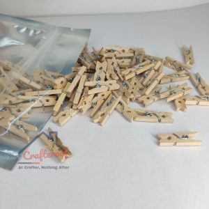 Mini Wooden Clips - 100pcs