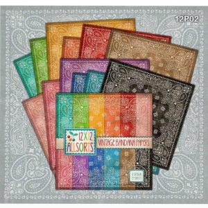 Vintage Bandana Papers – 12*12inch