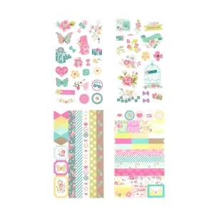 4 in 1 Deco Sticker – Floral Butterfly