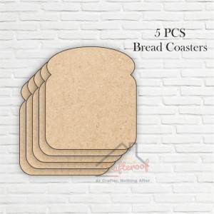 mdf Bread Coasters 5pc/pack