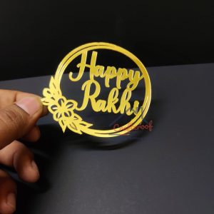 Happy Rakhi Acrylic Cutout – 2pc / pack