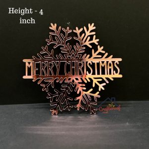 Merry Christmas Acrylic Cutout – 10pc/pack