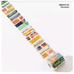 Time Clipping book sticker roll