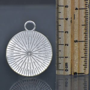Designer Circle Silver Metal Frame