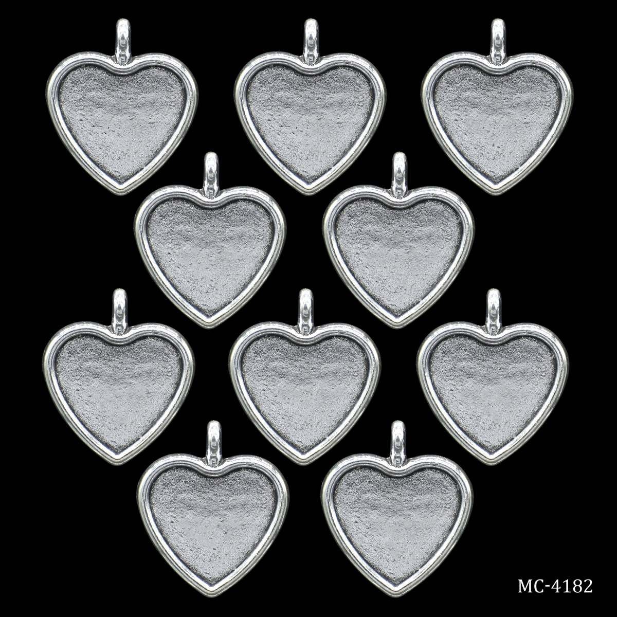 Mini Heart Silver Metal Frame