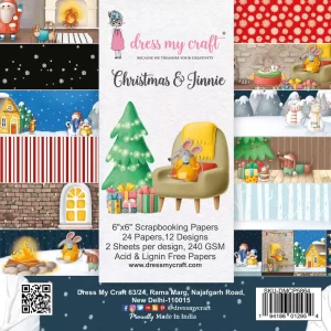 Christmas & Jinnie 6" x 6" Paper Pad