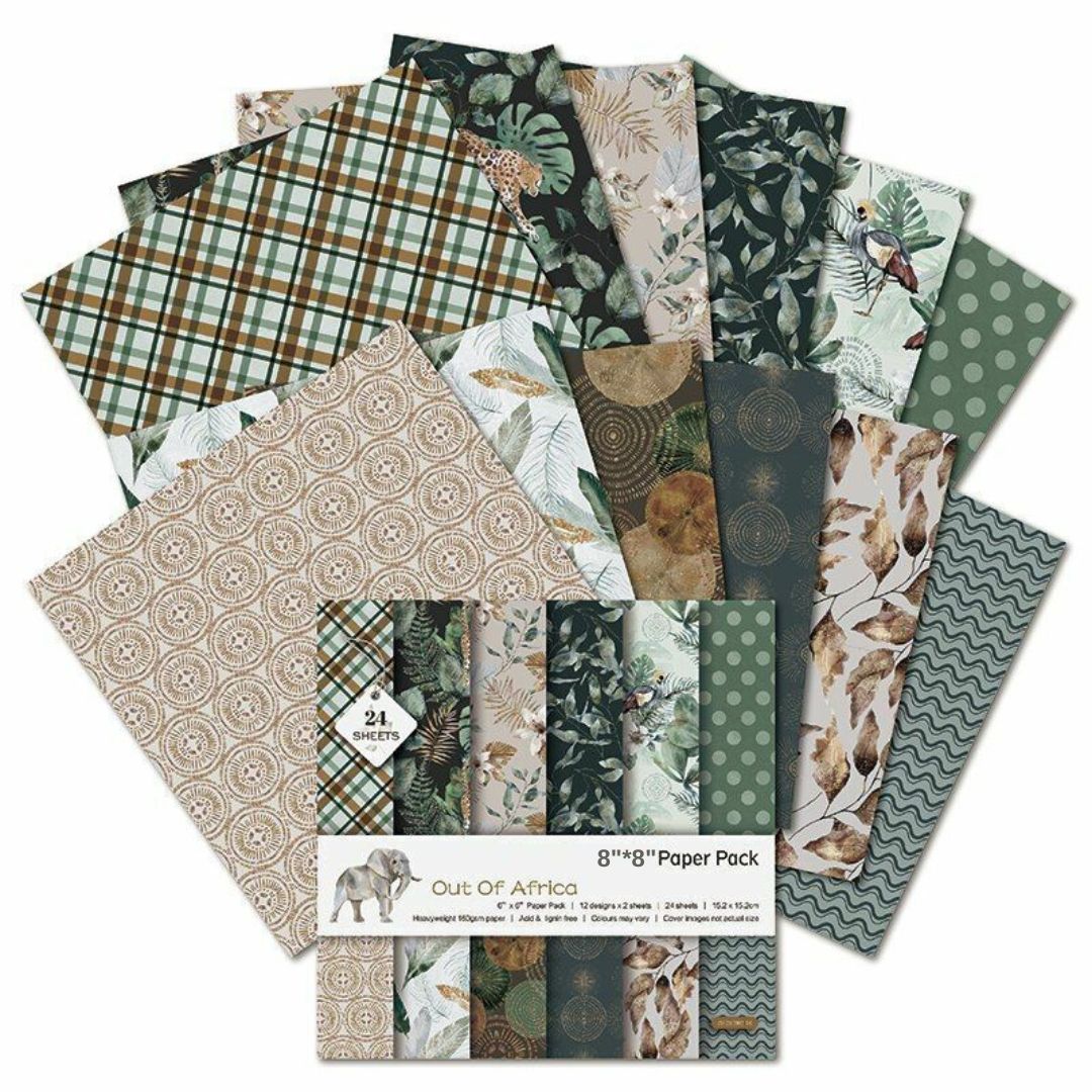 Out Of Africa Paper Pack - 24 Sheets