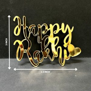 Happy Rakhi Acrylic Cutout #2 - 10pcpack