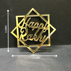 Happy Rakhi Acrylic Cutout #3 - 10pcpack