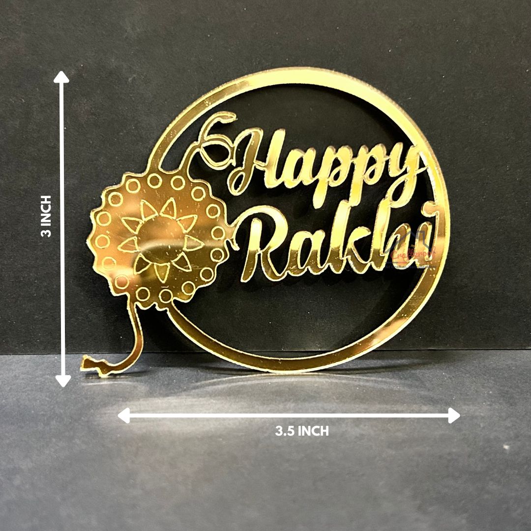 Happy Rakhi Acrylic Cutout #6 - 10pcpack