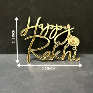 Happy Rakhi Acrylic Cutout #7 - 10pcpack