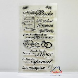 Marriage Sentiment in Spanish - clear Stamp