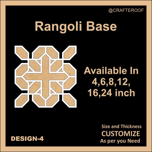 Reusable Rangoli base #4 - To fill color