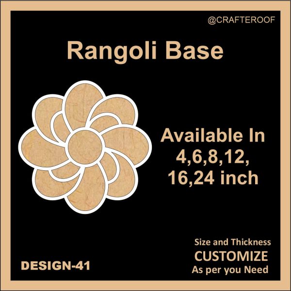 Reusable Rangoli base #41 - To fill color