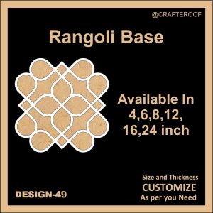 Reusable Rangoli base #49 - To fill color