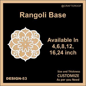 Reusable Rangoli base #53 - To fill color