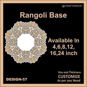 Reusable Rangoli base #57 - To fill color