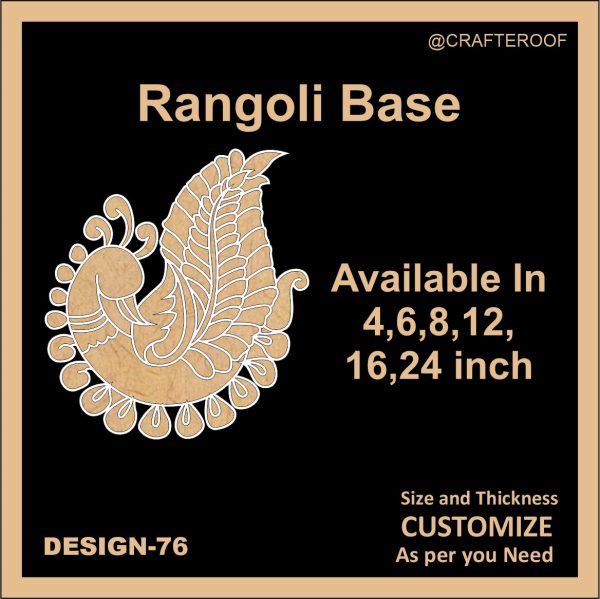 Reusable Rangoli base #76 - To fill color