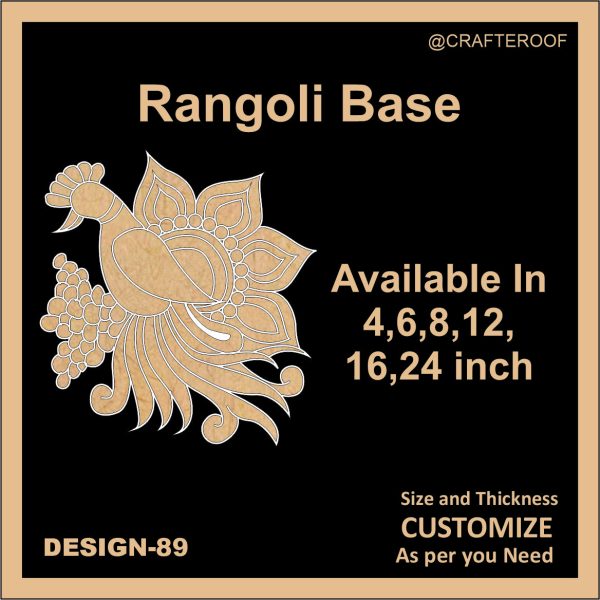 Reusable Rangoli base #89 - To fill color