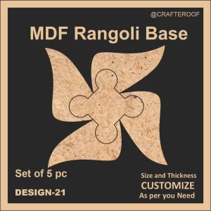Mdf Rangoli Base - Design #21