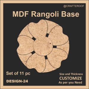 Mdf Rangoli Base - Design #24