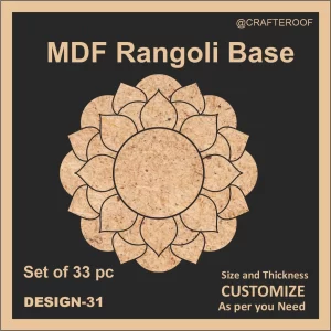 Mdf Rangoli Base - Design #31
