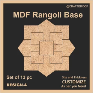 Mdf Rangoli Base - Design #4