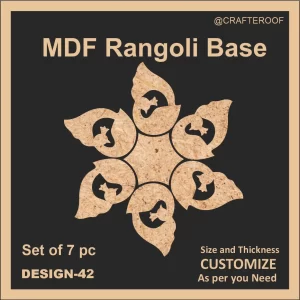 Mdf Rangoli Base - Design #42
