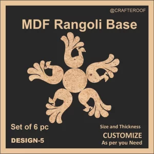 Mdf Rangoli Base - Design #5