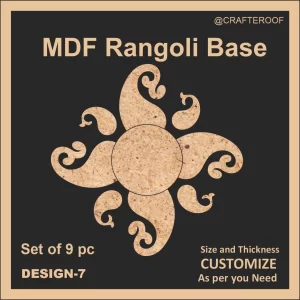 Mdf Rangoli Base - Design #7
