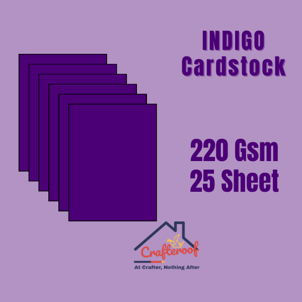 Indigo Cardstock 220Gsm -25sheets