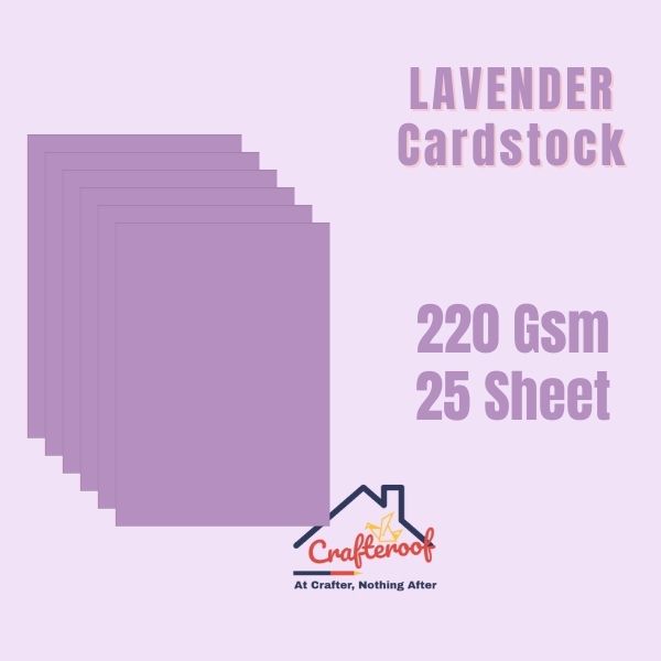 Lavender Cardstock 220Gsm -25sheets